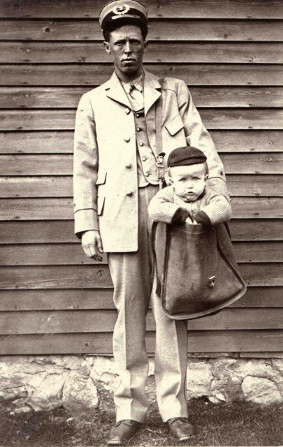 1915年以前，美国父母可以“邮寄”孩子