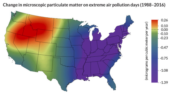 野火才是美国西北部地区空气污染物的主要源头