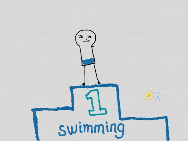 六岁无臂男童获游泳冠军