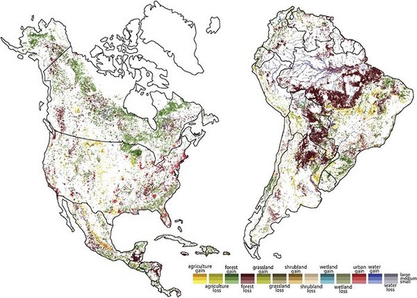 科学家制作了一组展示地理环境详细变化的地图